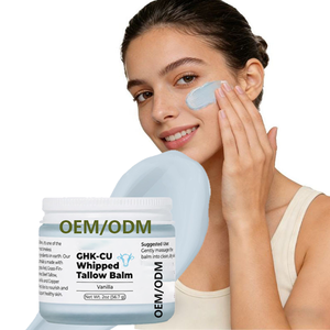 Baume Fouetté au Suif et au Miel GHK-Cu 100% Nourri à l'Herbe, Marque Blanche, pour Soulagement de l'Eczéma, 60g, OEM ODM, Crème Visage Réparatrice de la Barrière Cutanée - Product Image 1