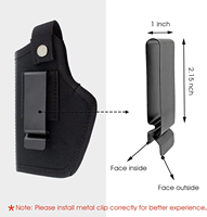 Étui de ceinture tactique réglable pour arme à feu, dissimulé, à dégainage rapide, OWB IWB, en nylon, unisexe, durable, accessoires pour la chasse et l'usage quotidien