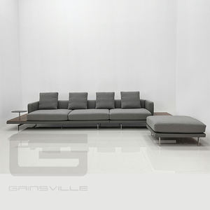 Gainsville muebles modernos para el hogar muebles de sala de estar conjunto de sofá de esquina de cuero de tela de terciopelo de lino conjunto de muebles - Product Image 6