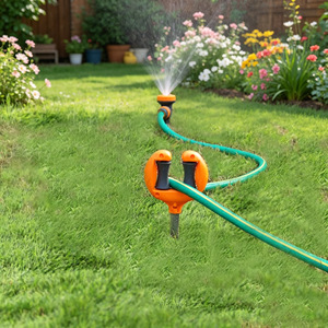 Piquets de fixation robustes <span class=keywords><strong>pour</strong></span> tuyau d'arrosage avec <span class=keywords><strong>rouleau</strong></span> de positionnement, <span class=keywords><strong>pour</strong></span> l'irrigation des pelouses et jardins - Product Image 2