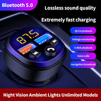 Émetteur FM pour voiture, modulateur USB sans fil, chargeur rapide USB QC3.0, autoradio, lecteur MP3, kit mains libres pour voiture