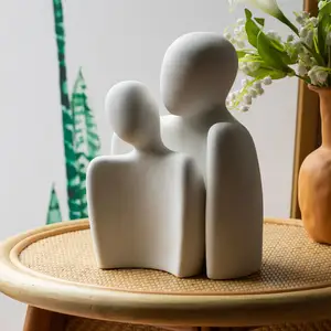 Cadeau de couple moderne ornements Saint Valentin salon tables de mariage décoration artisanat accessoires de maison en céramique