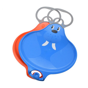 Luge pour enfants de luge de luge robuste avec poignée tirer le <span class=keywords><strong>ski</strong></span> de trou de corde - Product Image 3