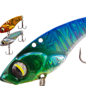 เหยื่อตกปลา SNEDA Creek Grasshopper VIB  แบบจิ๊<span class=keywords><strong>ก</strong></span>โลหะเคลือบตะ<span class=keywords><strong>ก</strong></span>ั่วทองแดง สำหรับตกปลาแมนดาริน ชับ และมาซีร์ - Product Image 1