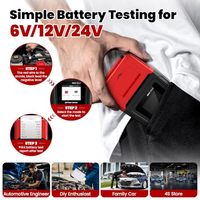 Testeur de batterie de voiture BM550 Ultra 5-12V 100-2000CCA Testeur de charge de batterie au plomb-acide avec outils de diagnostic OBD2 avec imprimante intégrée
