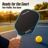 Raquette de pickleball professionnelle en fibre de carbone, noyau de 16 mm, pour l'entraînement en club et les tournois, destinée aux joueurs avancés