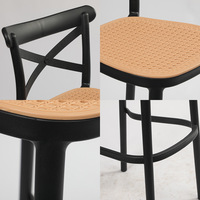Chaises de banquet empilables en plastique PP en gros pour cuisine et restaurant en vrac