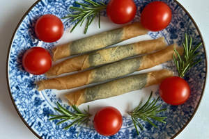 Haricots rouges surgelés et croustillants Rouleau de printemps Collation de pâtisserie <span class=keywords><strong>végétarienne</strong></span> en gros pour fournisseur de restaurant OEM Dim Sum - Product Image 6