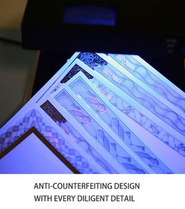 Papel de Certificado Antifalsificación Personalizado para Escuelas y Empresas con Características de Seguridad - Product Image 5