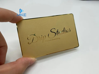 Cartes de visite professionnelles en métal personnalisées