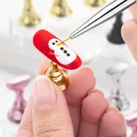 Lot de 5 supports magnétiques pour ongles, pour présentation d'ongles à presser, support d'entraînement pour faux ongles, réutilisable pour la formation des débutants en manucure/peinture DIY