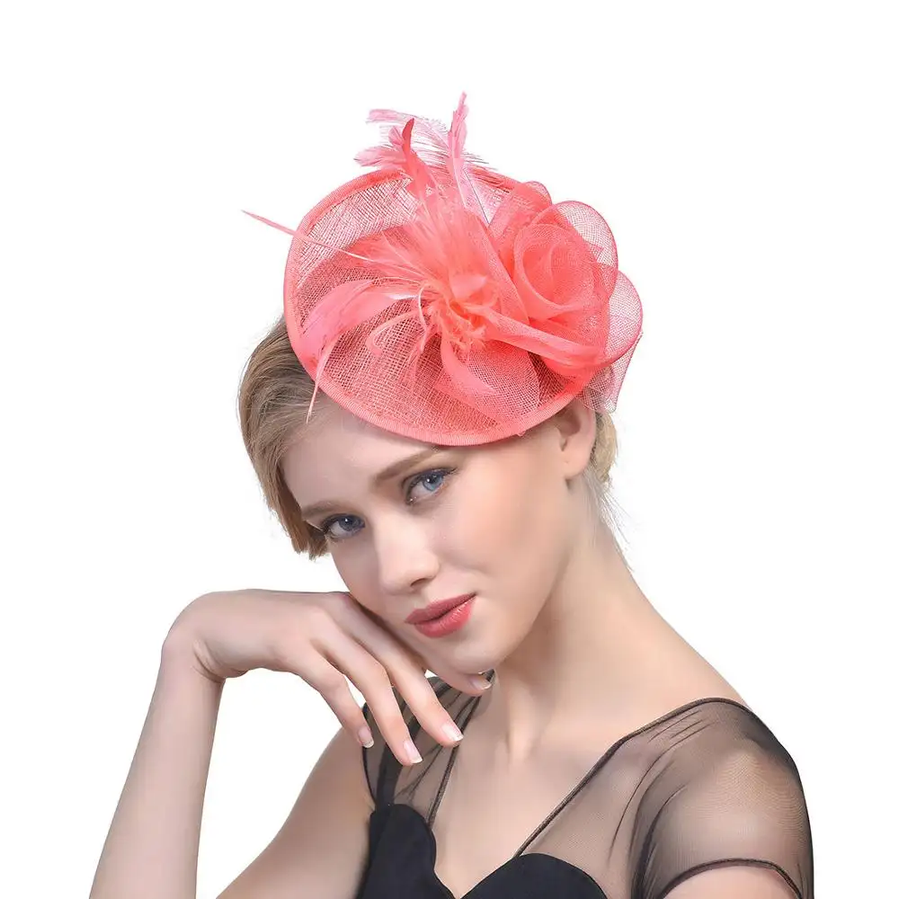 Sinamay-sombreros para mujer, sombreros de mujer, sombrero, tocado para el pelo, 2020