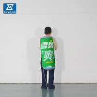 Bouteille de boisson gonflable personnalisée en forme de Sprite avec sangle, idéale pour la promotion de rue, la publicité de marque et les événements.
