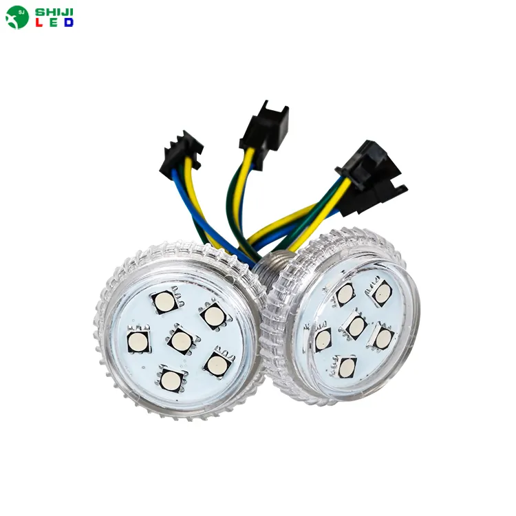 35mm直径6個SMD5050 RGB LED 3ピンJSTコネクタ防水アミューズメントLEDピクセルボール