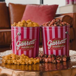 Sang Trọng Tùy Chỉnh Vòng Lớn Kim Loại Bỏng Ngô Hộp Thiếc Bao Bì Xô Đá Cho Khối Lượng Lớn Với Nắp Và Xử Lý - Product Image 3