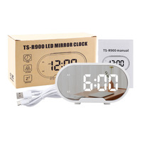 Moderner USB-Radio wecker für Schlafzimmer Desktop-LED-Kalender Elektrisches Uhrwerk Stilvolle Tischuhren