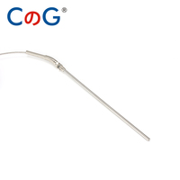 Sensor Suhu Termokopel Tipe K J PT100 Probe 5mm*100mm 50mm 150mm 200mm 0-800 Derajat Ulir Sekrup M8 Kabel 1m 2m 3m 5m
