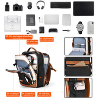 Ensemble de sacs à dos pour étudiants 3 pièces, doublure en nylon imperméable, sacs à bandoulière tendance et pratiques pour adolescents, sacs d'école pour courts voyages, fermeture éclair
