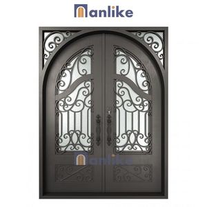<span class=keywords><strong>Porte</strong></span> <span class=keywords><strong>d</strong></span>'<span class=keywords><strong>entrée</strong></span> principale extérieure en fer forgé galvanisé en arc pour villa, <span class=keywords><strong>d</strong></span>écoration antique, sécurité - Product Image 5