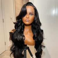 Pas cher Perruques de Cheveux Humains Naturels Vague de Corps 13X6 Hd Cheveux Humains Perruques Lace Front pour les Femmes Noires 13X4 Hd Perruques Lace Frontal Cheveux Humains