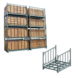 Capacità di 1000kg stoccaggio per il trasporto di magazzini pesanti impilamento di metalli in acciaio scaffalature per pallet con montante per decking a filo mobile