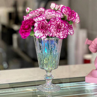 Verre à vin vintage en relief épais de couleur lavande violette créative pour mariage, gobelet à eau