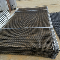 Maille métallique tissée à mailles carrées en acier 65Mn résistant à l'usure pour tamis vibrant sur mesure