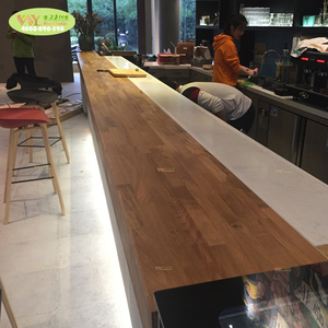 Barra de madera de roble sólida personalizada de fábrica, encimera de roble FJ, estilo Moder, gran oferta - Product Image 3