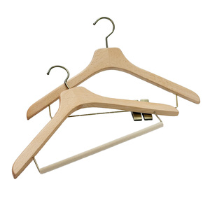 Nhà Máy Bán Biểu Tượng Tùy Chỉnh Móc Kim Loại Đầu Vuông Chống Trượt Clip Sồi Móc Áo Bằng Gỗ Dưới Móc Áo - Product Image 2