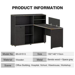 Fábrica al por mayor <span class=keywords><strong>Benido</strong></span> madera espacio gris escuela Hospital Simple empleado mesa personal Escritorio - Product Image 2