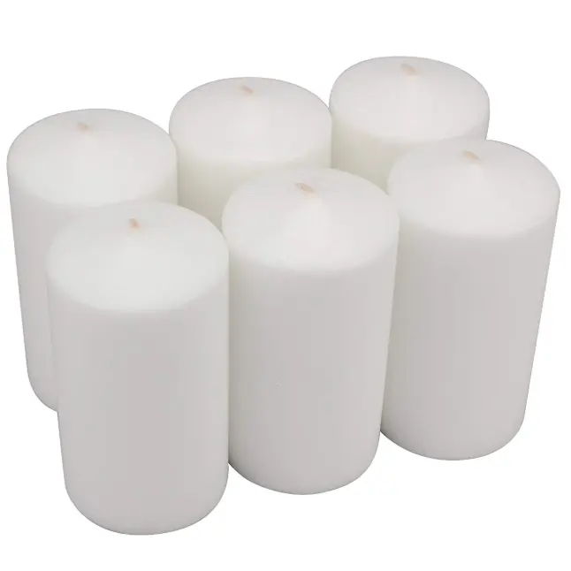 multi-color china factory wholesale decoration white pillar candle