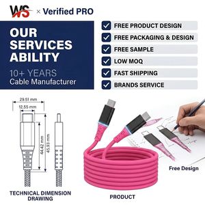 Cable <span class=keywords><strong>USB</strong></span> LED de Silicona Líquida de 240W al por Mayor, Cable de Carga Rápida RGB con Logotipo Personalizado, Tipo C a Tipo C/A a OEM - Product Image 3