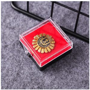 Placa de Identificación Metálica Personalizada con Forma de Escudo, Aleación de Zinc con Incrustaciones de Resina, Broche, Regalo, Accesorio de Moda Unisex - Product Image 5