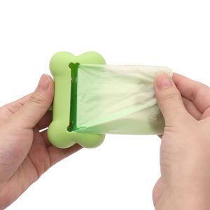 Separador de bolsas para excrementos de perro de silicona ecológico estilo lindo, dispensador de basura portátil para exteriores, accesorio para la gestión de desechos caninos - Product Image 4