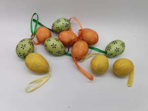 Hängendes 4cm Osterei mit Muster, 12 Stück in einer Box - Product Image 2