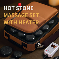 Kit de massage aux pierres chaudes électriques portable, sac chauffant pour pierres de spa, kit professionnel