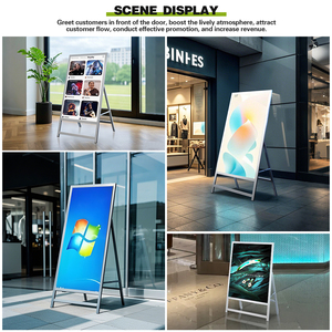 Kiosque d'affichage publicitaire LED portable écran <span class=keywords><strong>tactile</strong></span> <span class=keywords><strong>43</strong></span> <span class=keywords><strong>pouces</strong></span> taille du panneau pas USB texte d'alimentation pour magasin de détail - Product Image 2