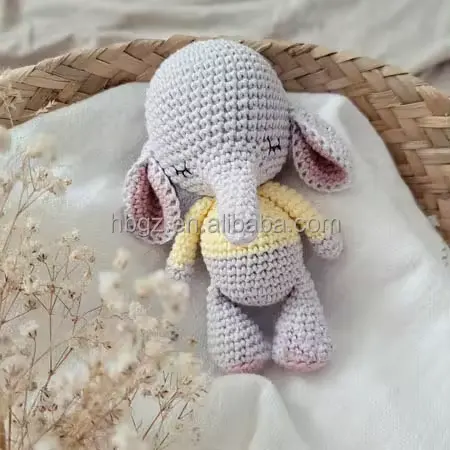 Bán Buôn Dệt Kim Cừu Crochet Động Vật Đồ Chơi Handmade Dệt Kim Động Vật Crochet Đồ Chơi Nhồi Bông Cho Bé Trai Và Bé Gái