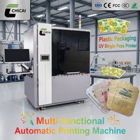 Machine d'impression UV automatisée intelligente à passage unique, équipement d'impression de données variables pour l'emballage de sacs à fermeture éclair et de feuilles plastiques