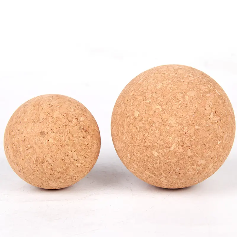 Bola profunda de massagem do tecido, terapia de tensão muscular, alívio da dor, bola de cortiça para sorridente muscular