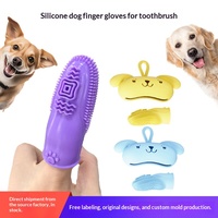 Brosse à dents en silicone de qualité alimentaire écologique pour chiens et chats - Élimine la mauvaise haleine, blanchit les dents, soin des gencives et des dents périodontales pour animaux de compagnie