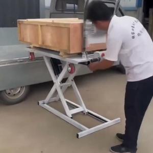 Heavy Duty Hydraulic Lift Table Cart Platform <b>Trolley</b> 280kg Capacity Steel Construction for Industrial Handling CL-H65-2 CL-H65- - Product Image 4