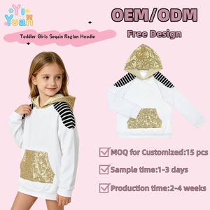 <span class=keywords><strong>Felpa</strong></span> con Cappuccio per Bambini con Paillettes Dorate, Maniche Raglan a Righe Bianche e Nere, Pullover a Maniche Lunghe con Tasca per Bambine - Product Image 1
