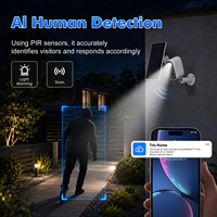 Kamera Baterai Tenaga Surya Terlaris Keamanan Rumah Luar Ruangan WiFi Nirkabel Deteksi Gerakan PIR Audio Dua Arah Kamera IP Tahan Air