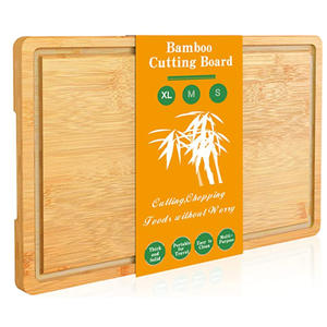 Tabla de cortar de bambú de madera, rectangular, fácil de limpiar, multifuncional, venta directa de fábrica - Product Image 3