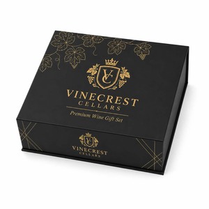 Boîte rigide magnétique personnalisée de luxe avec impression sur le couvercle intérieur pour vin rouge premium et cadeaux d'entreprise de luxe pour banquets - Product Image 2