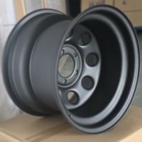 YEO Nouvelle jante en acier noir souple 8 10Jx127mm - Rétrofit/Amélioration pour 15"-20" pouces, options ET 30/40/42/45mm