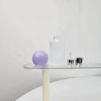 Flacons de parfum en verre givré cylindriques vides de 15 ml avec bouchon rond en verre, flacons pulvérisateurs en verre