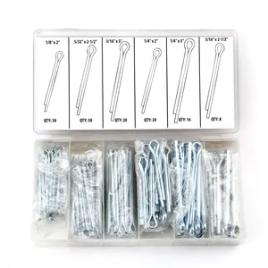 Wholesale Making Anime Polished Alloy Cotter 144Pc.Large Cotter Pin Assortment