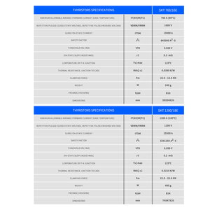Producto Semiconductor <span class=keywords><strong>de</strong></span> Tiristor Eficiente en Cápsula SKT1000, Rectificador <span class=keywords><strong>de</strong></span> Panel Plano Controlado por <span class=keywords><strong>Silicio</strong></span> <span class=keywords><strong>SCR</strong></span> SKT1000 - Product Image 3